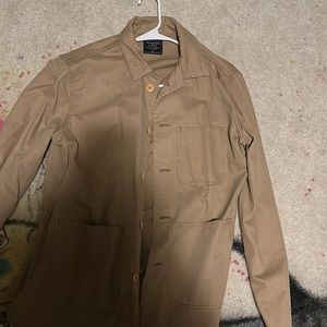 Abercrombie n Fitch Men’s khaki lightweight button up jacket